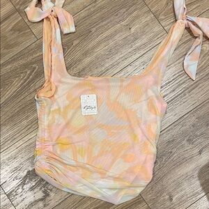 Free People Multicolor Camisole with Tie Straps